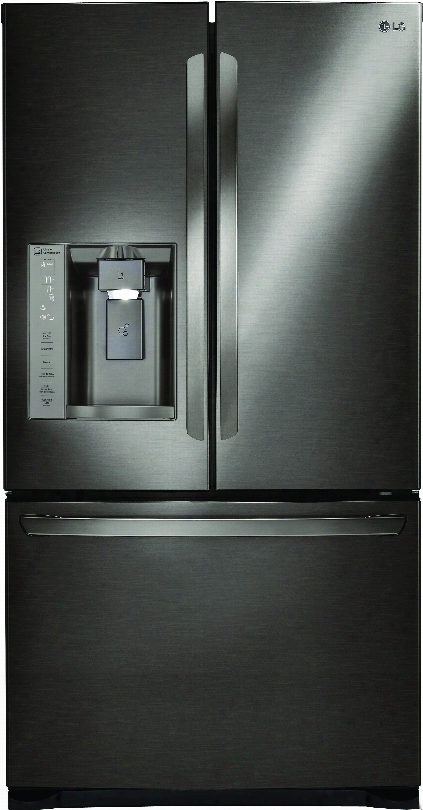 Lg Lfx28968d 36 Inch French Door Refrigerator With Slim Spaceplus Ice System, Spillproof␞ Glass Shelving, Linear Compressor, Air And Water Filters, Humidity Controlled Crisper Drawers, Gallon Door Storage, Energy Star, 26.8 Cu. Ft. Capacity 