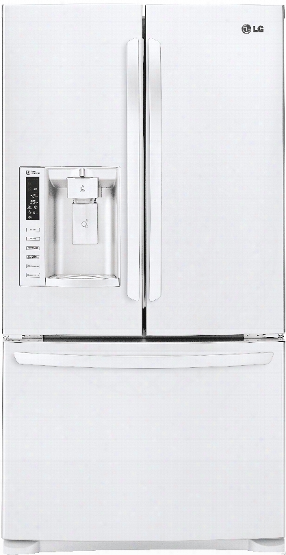 Lg Lfx28968sw 36 Inch French Door Refrigerator With Slim Spaceplus Ice System, Spillproof␞ Glass Shelving, Linear Compressor, Air And Water Filters, Humidity Controlled Crisper Drawers, Gallon Door Storage, Energy Star, 26.8 Cu. Ft. Capacity