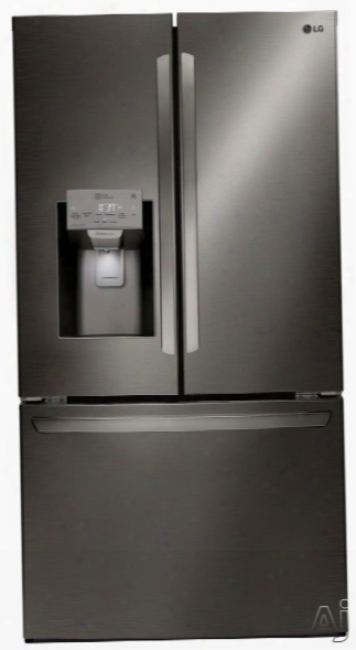 Lg Lfxs28968d 36 Inch French Door Refrigerator With Slim Spaceplusã‚â® Ice System, Spillprotectorã¢â�žâ¢ Glass Shelf, Smartthinqã¢â�žâ¢, Fresh Air Filter, Smart Cooling Plus, Energy Starã‚â® Rated And 28 Cu. Ft. Capacity: Black Stainless Steel
