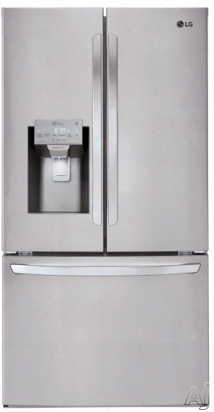 Lg Lfxs28968s 36 Inch French Door Refrigerator With Slim Spaceplus Ice System, Spillprotector␞ Glass Shelf, Smartthinq␞, Fresh Air Filter, Smart Cooling Plus, Energy Star Rated And 28 Cu. Ft. Capacity: Stainless Steel