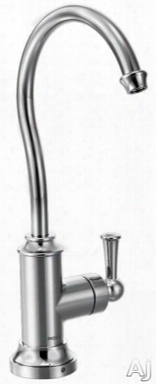 Moen Traditional S5510 Single Handle Cast Spout Beverage Faucet For Cold Water With Optional Water Filter And Ada Compliant: Chrome