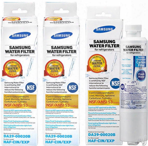 Samsung Hafcin3p Refrigerator Water Filter 3 Pack