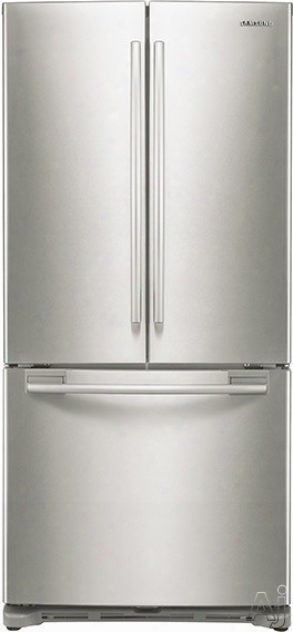 Samsung Rf18hfenbsp 33 Inch Counter Depth French Door Refrigerator With Twin Cooling, Filtered Icemaker, Susceptibility Freeze, Power Cool, 17.5 Cu. Ft. Capacity, Tempered Glass Shelving, Gallon Door Storage, Surround Air Flow And Led Lighting: Platinum