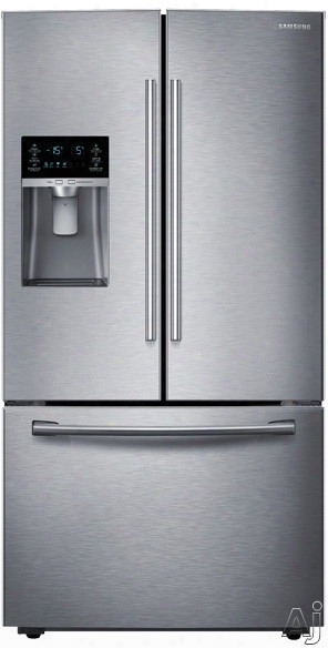 Samsung Rf23hcedb 36 Inch French Door Refrigerator With Doubled Cooling Pl Us␞ System, Coolselect Pantry␞, Ez-open␞ Handle, Adjustable Three-way Shelf, Led Lighting, Iec Maker, External Filtered Ice/water Dispenser, 22.5 Cu. Ft. Capacity And