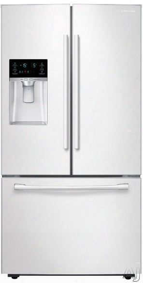 Samsung Rf23hcedbww 36 Inch French Door Refrigerator With Twin Cooling Plus␞ System, Coolselect Pantry␞, Ez-open␞ Handle, Adjustable Three-way Shelf, Led Lighting, Ice Maker, External Filtered Ice/water Dispenser, 22.5 Cu. Ft. Capacity A