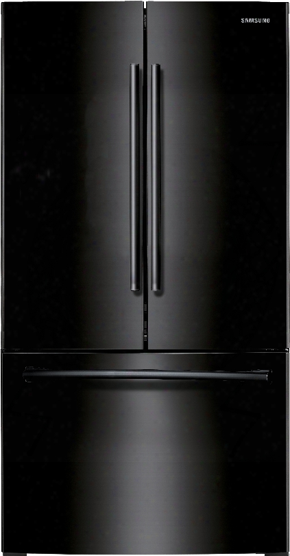 Samsung Rf26hfendbc 36 Inch French Door Refrigerator With Twin Cooling, Filtered Ice Maker, Power Cool, Power Freeze, 6 Gallon-capacity Door Bins, Energy  Star, Spill Proof Glass Shelves, Surround Air Flow And 25.5 Cu. Ft. Capacity: Black