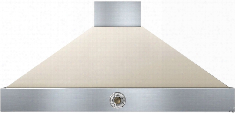 Superiore Deco Series Hd481accb 48 Inch Wall Mount Canopy Hood With 600 Cfm Blower, 4 Speed Settings, 4 Dishwasher Safe Baffle Filters, 2 Halogen Lights, 58 Dba Noise Level And Automatic Shut-off: Cream With Bronze Accents