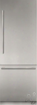 Thermador Freedom Collection Masterpiece Series T30bb9 30 Inch Built-in Bottom Mount Refrigerator With Led Theater Lighting, Thermafresh System, Diamond Ice Maker, Delicate Produce Bins, Open Door Assist, Freedom Hinge, Softclose Drawers, Softclos