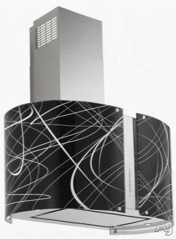 Futuro Futuro Murano Echo Collection Wl27murecholed 27 Inch Wall Mount Chimney Hood With 940 Cfm Internal Blower, 4 Speed Electronic Controls, Perimeter Suction Filter System, Delayed Shut Off And 2 Led Lights