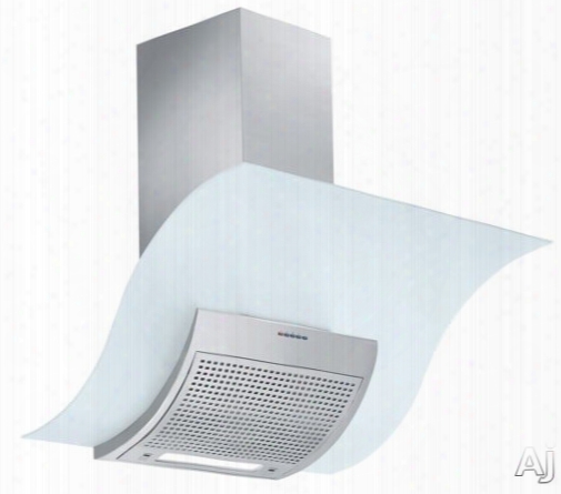 Futuro Futuro Wave Series Wl36wavewht 36 Inch Wall Mount Range Hood With 940 Cfm Internal Blower, Tempered Glass Panel, 4 Speeds, 0.5 - 3.2 Sones, Incandescent Lighting, Dishwasher Safe Filters And Electronic Illuminated Control Panel