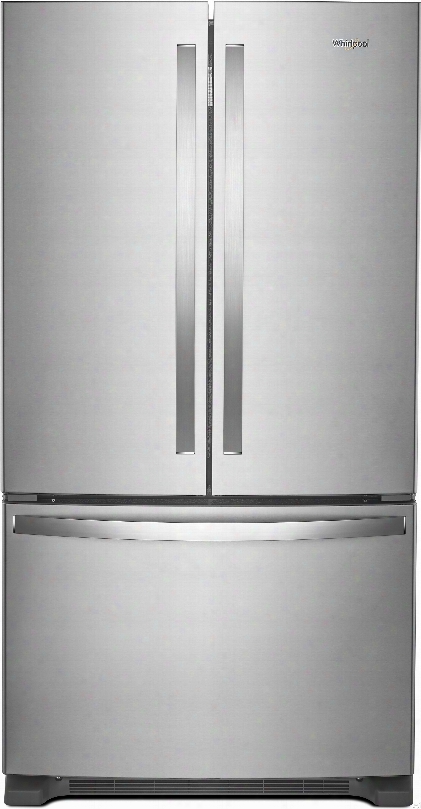 Whirlpool Wrf535swhz 36 Inch French Door Refrigerator With Interior Water Dispenser, Everydrop␞ Filter, Temperature--controlled Drawer, Freshflow␞ Crisper, Adjustable Glass Shelves, Gallon Door Bins, Energy Star And 25.2 Cu. Ft. Capacity: F