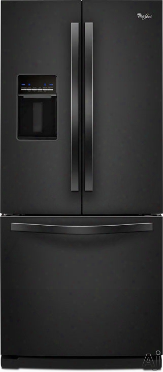 Whirlpool Wrf560seyb 30 Inch French Door Refrigerator With Freshflow␞ Produce Preserver, Freshflow␞ Air Filter, Adaptive Defrost, External Dispener, Spill-proof Shelves, Humidity Controlled Crispers, Pur Ice Filtration And Energy Star Rat