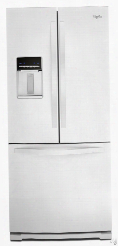 Whirlpool Wrf560seyw 30 Inch French Door Refrigerator With Freshflow␞ Produce Perserver, Freshflow␞ Air Filter, Adaptive Defrost, External Dispenser, Spill-proof Shelves, Humidity Controlled Crispers, Pur Ice Filtration And Energy Star Rat