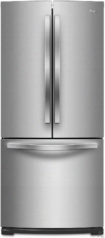 Whirlpool Wrf560sfy 30 Inch French Door Refrigerator With 19.6 Cu. Ft. Capacity, Spillsaver Glass Shelves, 2 Humidity-controlled Crispers, Gallon Storage, Pantry With Temp Control, Fresfhlow Prduce Preserver, Freshflow Air Filter, Adaptive Defrost And Le