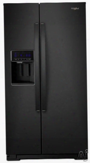 Whirlpool Wrs588fihb 36 Inch Side-by-side Refrigerator With Accu-chill␞ Temperature Management, Everydrop␞ Filtration, Freshflow␞ Weather Filter, Ice/water Dispenser, Adaptive Defrost, Led Lighting, Humidity-controlled Crispers, 28 Cu. Ft. C