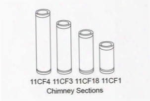 11cf1 12" Long Chimney Section For Cf Series Two-wall 11" Diameter Flue