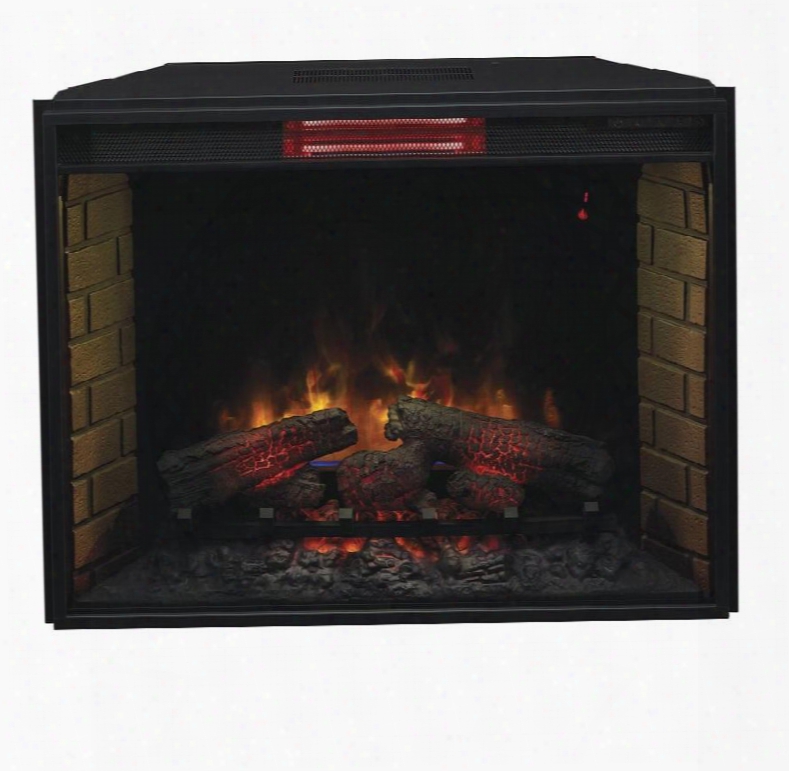 33ii310gra 33" Infrared Spectrafire Plus Electric Fireplace Insert With Remote Control Auto Shut-off Timer And Tempered Glass Front Display In