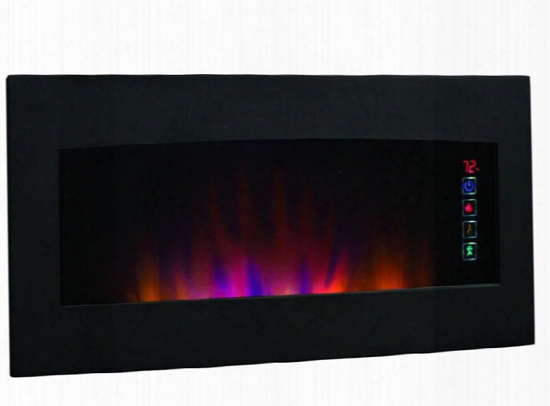 34hf600gra Serendipity Wall Hanging Electric Fireplace With Touch Screen Function Quiet Spectrafire Blue Flamse And Multi-function Remote Control In