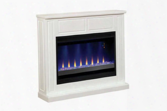 36wm2383-t401 48" Design Builders Mantel Only With Traditional Design And Inset Raised Flat Panels In Semi-gloss White