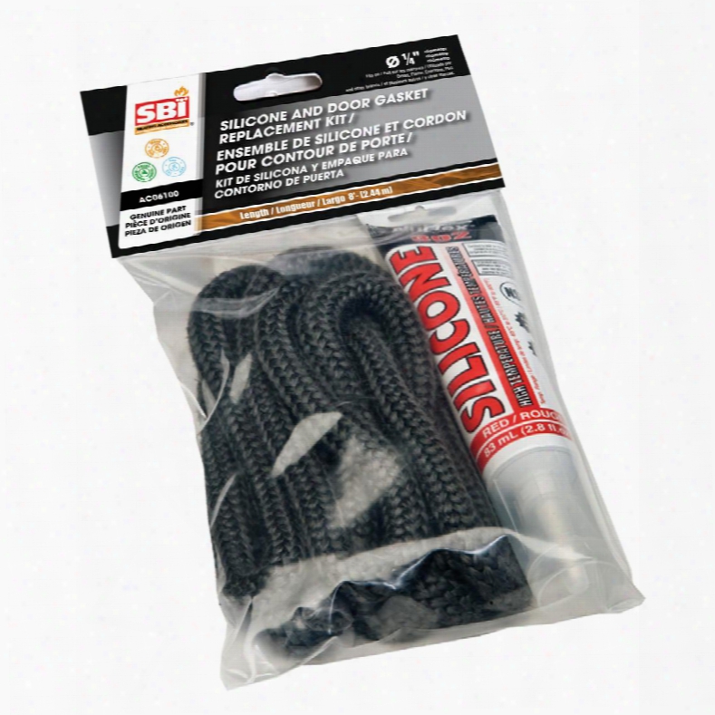 Ac06100 Black Gasket And Silicone Kit 1/4' X 1/2' X