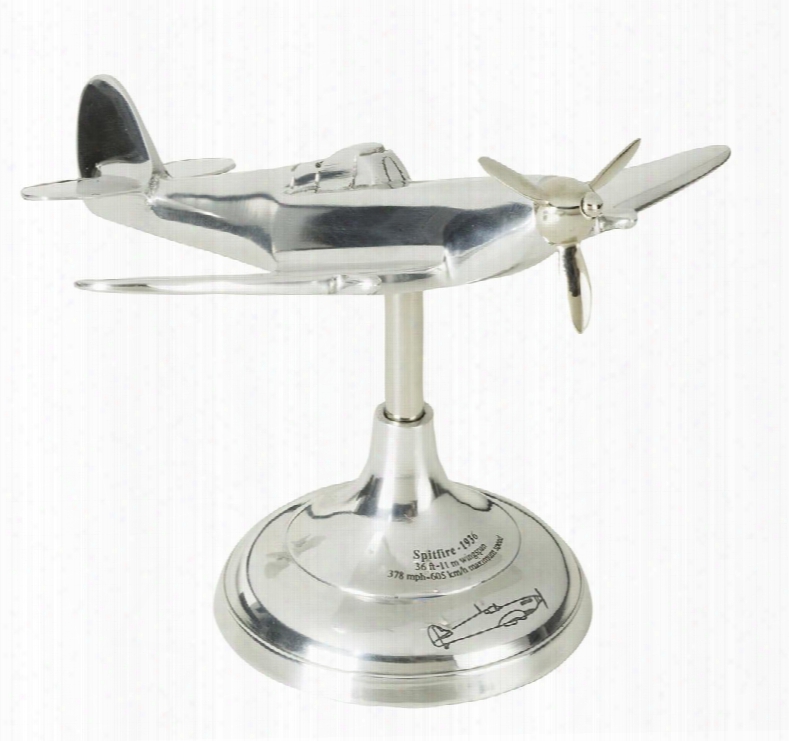 Ap099 Spitfire Travel Model 8" With Aluminum Material In Silver/highly