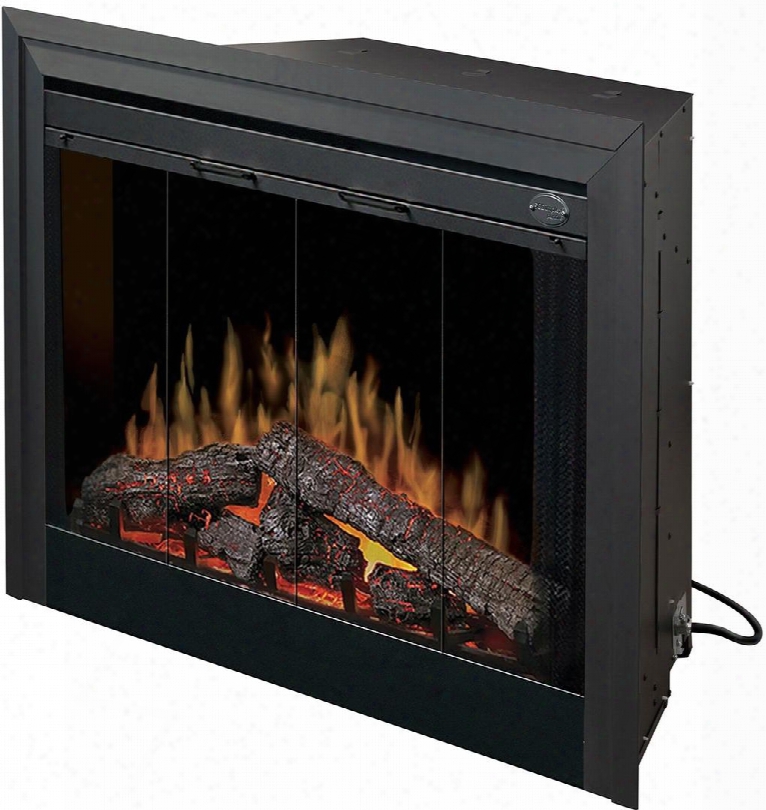 Bf39stp 39" Standard Built-in Electric Firebox With Realistic Log Set Supplemental Heat And Flame