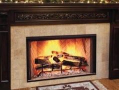 Biltmore Series Sb100hb 50" Radiant Wood Burning Fireplace With Outside Air Kit Dual Gas Knockouts And Full Refractory Lining In Herringbone Molded