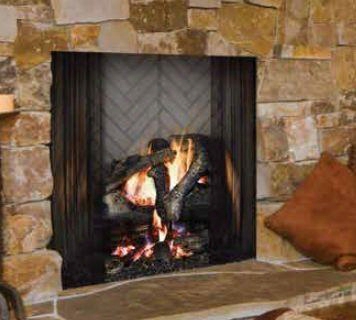 Biltmore Series Sb80hb 42" Radian T Wood Burning Fireplace With Outside Air Kit Dual Gas Knockouts And Full Refractory Lining In Herringbone Molded