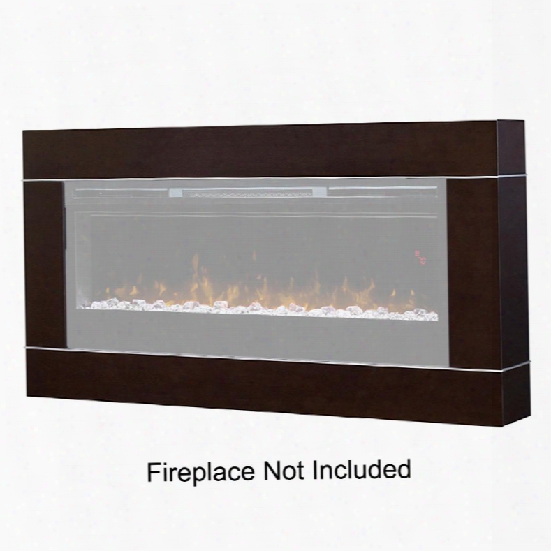 Cohesion Series Dt1103bw 63" Surround For Wall-mount Wall-mount Electric Fireplace In Burnished