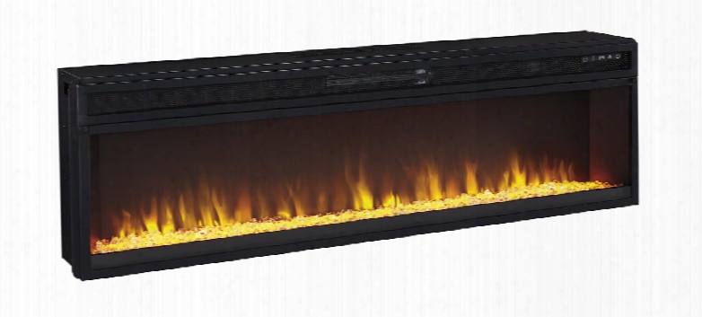 Entertainment Accessories W100-22 57" Wide Fireplace Insert With Remote Four Level Flame Brightness And Three Color