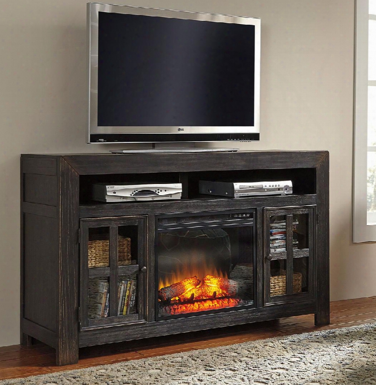 Gavelston W732tvs01f 2-piece Set With Tv Stand And W100-01 Fireplace Insert In