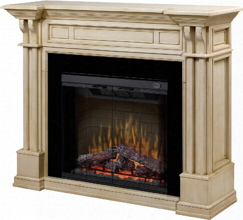 Gds321164p Kendal 63" Electric Fireplace With Interior Light Flame Speed Control Purifire Airtreatment System & 32" Trimless Multi-fire Electric Firebox In A