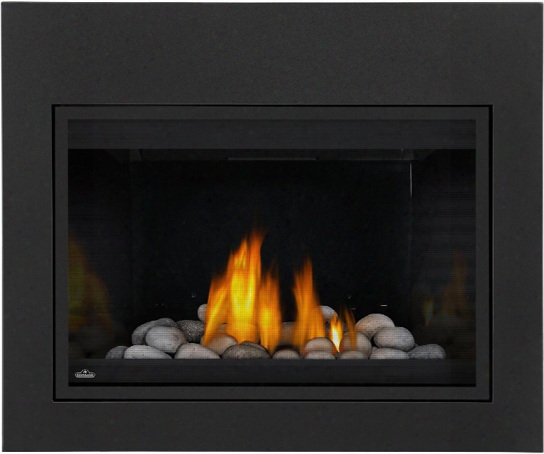 Grandville Cf Series Bgd36cfntresb 36" Direct Vent Natural Gas Fireplace With Electronic Ignition Up To 17 000 Btus Pan Style Burner And Tempered Heat
