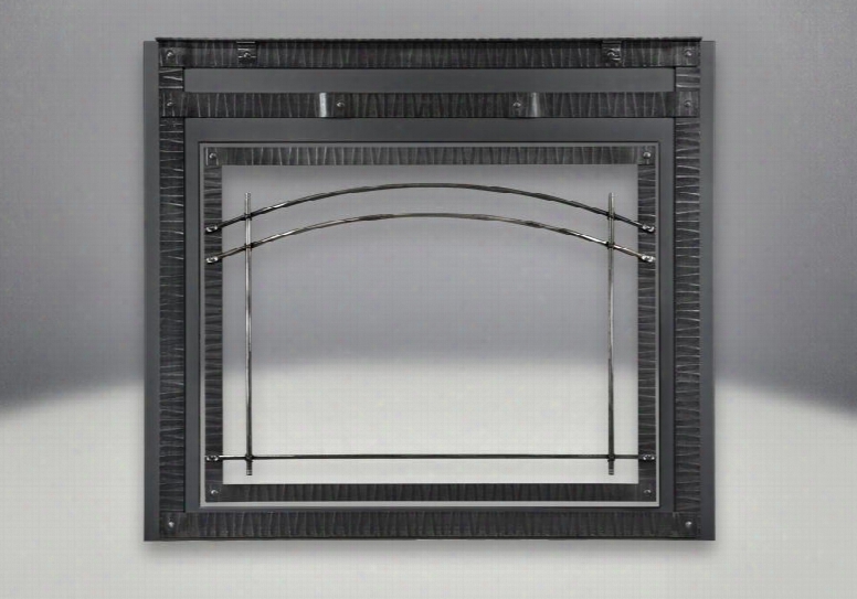 Hd641sb Premium Scalloped Steel Door For The Hdx40nt-1sb Starfire 40 Fireplace In Wrought Iron