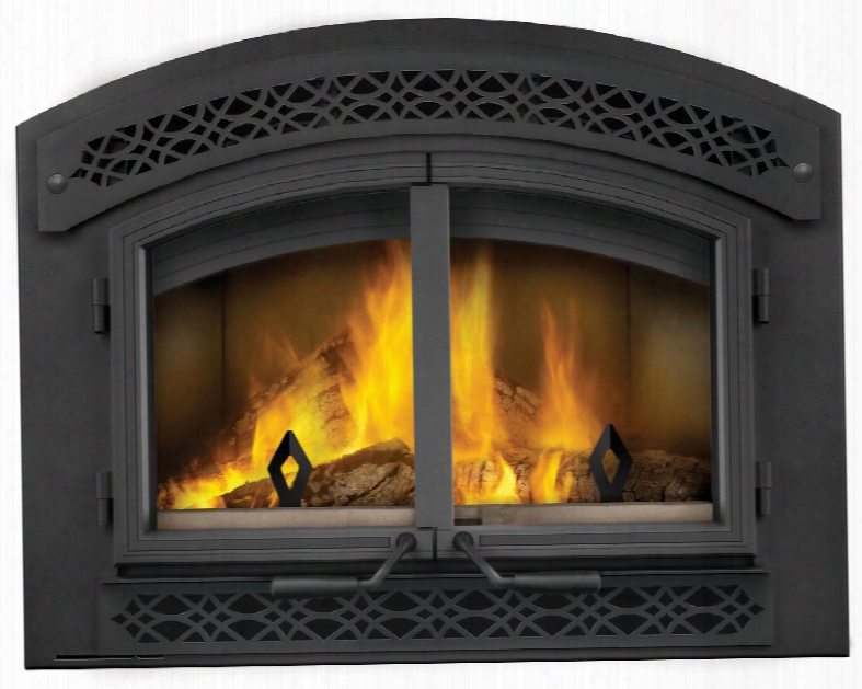 High Country Series Nz3000h 42" Natural Vent Wood Burning Fireplace With Arched Double Doors Air Wwash System Catalytic Combustion Technology And Digital