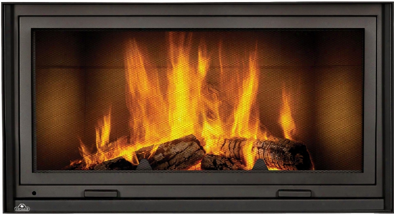 High Country Series Nz7000 60" Zero Clearance Wood Burning Fireplace With Zero Gravity Glass Door System  Large Firebox Cast Iron Grate And Heat Radiating