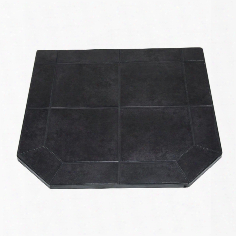 Hs48dlbjt2 48" Tile Hearth Pad Type 1 With Non Combustible Substrate 1.5" Heavy Duty Steel Frame And In Black