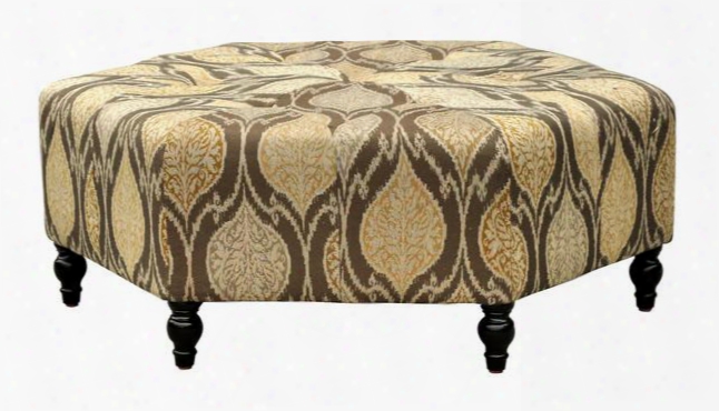 Lcpuotal Punjab Ottoman With 1.8 Density Fire Retardant Foam Solid Wood Feet And Durable Woven Fabric Upholstery In