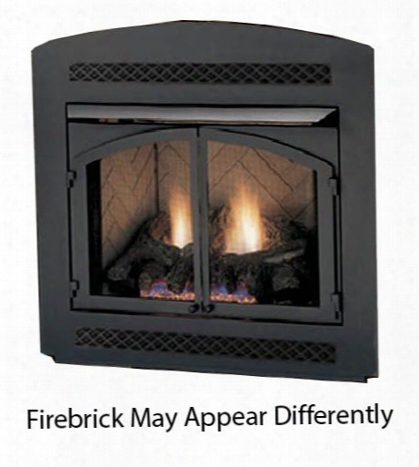 Mcuf42d-r 42" Magnum Vent Free Firebox With Herringbone Firebrick Radiant Design Csa Design And Large Viewing