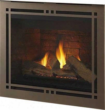 Meridian Platinum Series Dbdv42platil 48" Liquid Propane Fireplace With 42" Viewing Area 37 000 Btu And Intellifire Plus Ipi Ignition