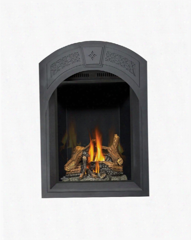Park Avenue Series Gd82nt-paesb 28" Direct Vent Natural Gas Fireplace With Electronic Ignition Up To 26 000 Btu's Phazeramic Advanced Burner Phazer Log Set