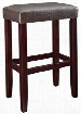 631-431 Brown Croc Faux Leather Barstool with Straight Lined Legs Local Hardwoods CA Firefoam Vinyl and Faux Leather PU