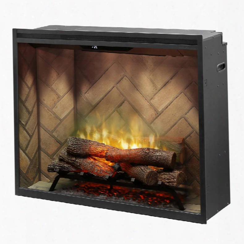 Revillusion Series Rbf36p 36" Portrait Built-in Firebox With Revillusion Flame Technology Full Brick-surround Firebox And