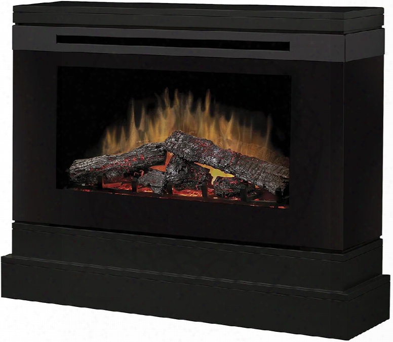 Slater Dcf44b 43" Modern Mantel Package Complete With Df3033st Firebox Multi-function Remote Thermostat Control And Flame Technology In A Black