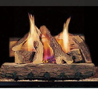 St-cfl-24lp-b 24" Campfire Fiber Log Set With Hearth Kit For See-through Fireplaces - 60 000 Btu/hour Input - Liquid