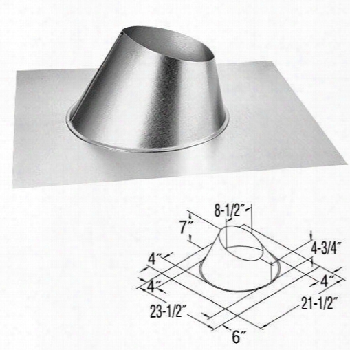 58dva-f6 Adjustable Roof Flashing 0/12 - 6/12 With Durable Galvalume Construction (carton Of