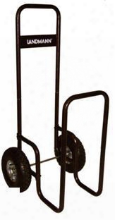 82428 Firewood Log Caddy With 10" Pneumatic Tires Black All-weather Canvas Cover And Steel Tubular Frame In Bronze