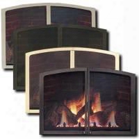 Lx36fddbp Firescreen Doors For Lx3 6 Direct Vent Fireplaces Brushed