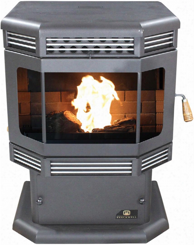 Sp2700ps 45 000 Btu Mojave Black Pellet Stove With Heavy-duty Steel Construction Automatic Fuel Feed Hot Rod Automatic Firestarter And Door In: Gold
