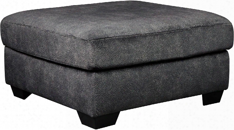 Accrington Collection 7050908 37" Oversized Accetn Ottoman With Fabric Upholstery Square Top And Block Feet In